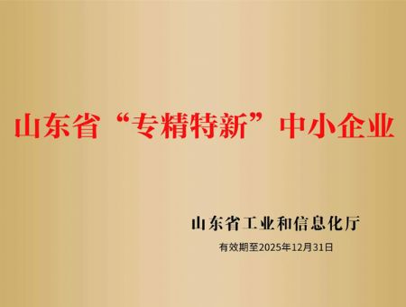 點擊查看詳細信息<br>標題：山東省“專精特新”中小企業 閱讀次數：3883